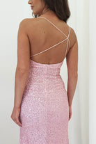 Abella Sequin Maxi Gown | Baby Pink | Debs & Prom | Formal Gown | Oh Hello Clothing