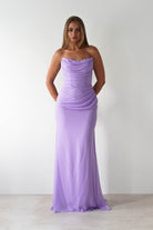 Caterina Strapless Maxi Dress Lilac | Wedding Guest Dress | Maxi | Oh Hello Clothing