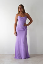 Caterina Strapless Maxi Dress Lilac | Wedding Guest Dress | Maxi | Oh Hello Clothing