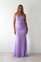 Caterina Strapless Maxi Dress Lilac | Wedding Guest Dress | Maxi | Oh Hello Clothing