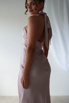 Alice Satin Halterneck Gown | Rose | Debs & Prom | Formal Gown | Oh Hello Clothing