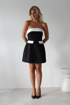 Annie Monochrom Mini Dress | Black/White | Oh Hello Clothing | Oh Hello Clothing