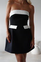 Annie Monochrom Mini Dress | Black/White | Oh Hello Clothing | Oh Hello Clothing