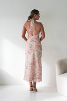 Oh Hello Clothing Women > Clothing > Dresses Elaina Halternack Floral Maxi Dress | Peach/Sage