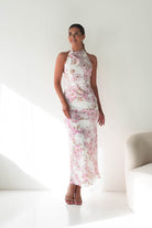 Oh Hello Clothing Women > Clothing > Dresses Elaina Halternack Floral Maxi Dress | Pink Print