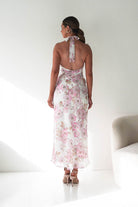 Oh Hello Clothing Women > Clothing > Dresses Elaina Halternack Floral Maxi Dress | Pink Print