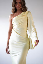 Sylvana Silky Maxi Dress Yellow | Wedding Guest Dress | Maxi | Oh Hello Clothing