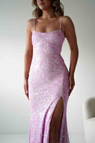 Oh Hello Clothing Dresses > Prom Dresses Gabby Sequin Bodycon Maxi Gown | Pink