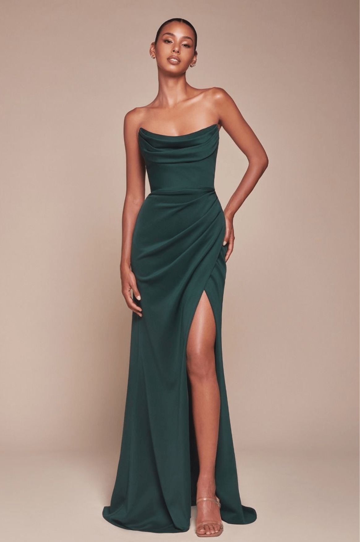 Grasie Bodycon Strapless Gown | Emerald Green | Debs & Prom | Formal Gown | Oh Hello Clothing