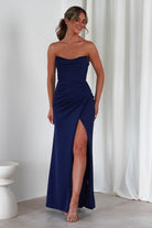 Grasie Bodycon Strapless Gown | Navy | Debs & Prom | Formal Gown | Oh Hello Clothing