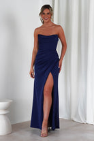 Grasie Bodycon Strapless Gown | Navy | Debs & Prom | Formal Gown | Oh Hello Clothing