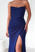 Grasie Bodycon Strapless Gown | Navy | Debs & Prom | Formal Gown | Oh Hello Clothing