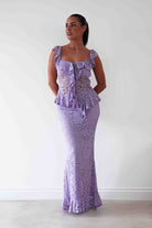 Oh Hello Clothing Women > Clothing > Dresses Hailey Lace Top and Skirt Set | Lilac