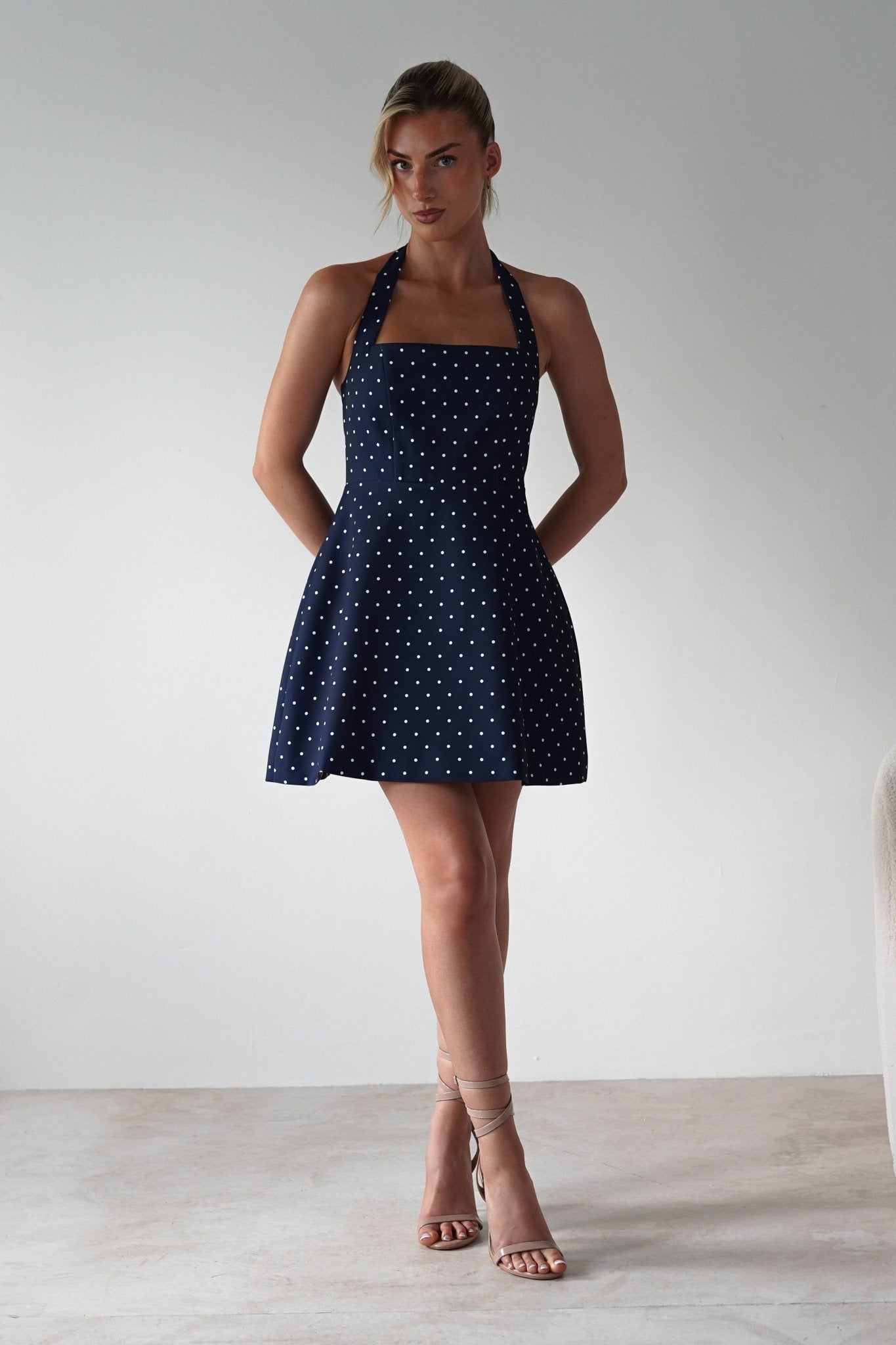 Isobel Navy Polka Dot Dress | Oh Hello Clothing | Oh Hello Clothing