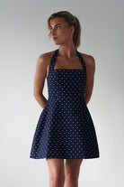 Isobel Navy Polka Dot Dress | Oh Hello Clothing | Oh Hello Clothing