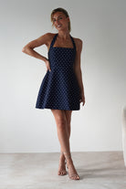 Isobel Navy Polka Dot Dress | Oh Hello Clothing | Oh Hello Clothing