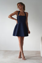 Isobel Navy Polka Dot Dress | Oh Hello Clothing | Oh Hello Clothing