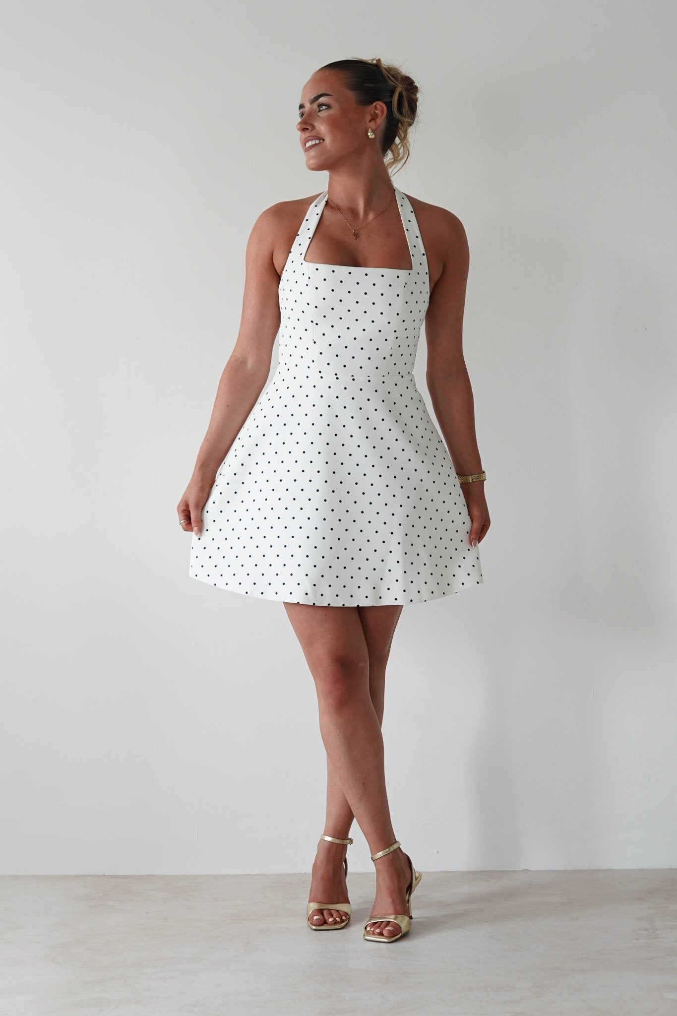 Isobel White Polka Dot Dress | Oh Hello Clothing | Oh Hello Clothing