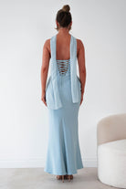 Oh Hello Clothing Women > Clothing > Dresses Kailani Strapless Ruched Maxi Dress | Blue