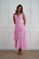 Oh Hello Clothing Women > Clothing > Dresses Karey Tiered Maxi Dress | Pink