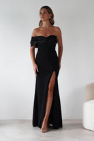 Karlene Off The Shoulder Gown | Black | Debs & Prom | Formal Gown | Oh Hello Clothing