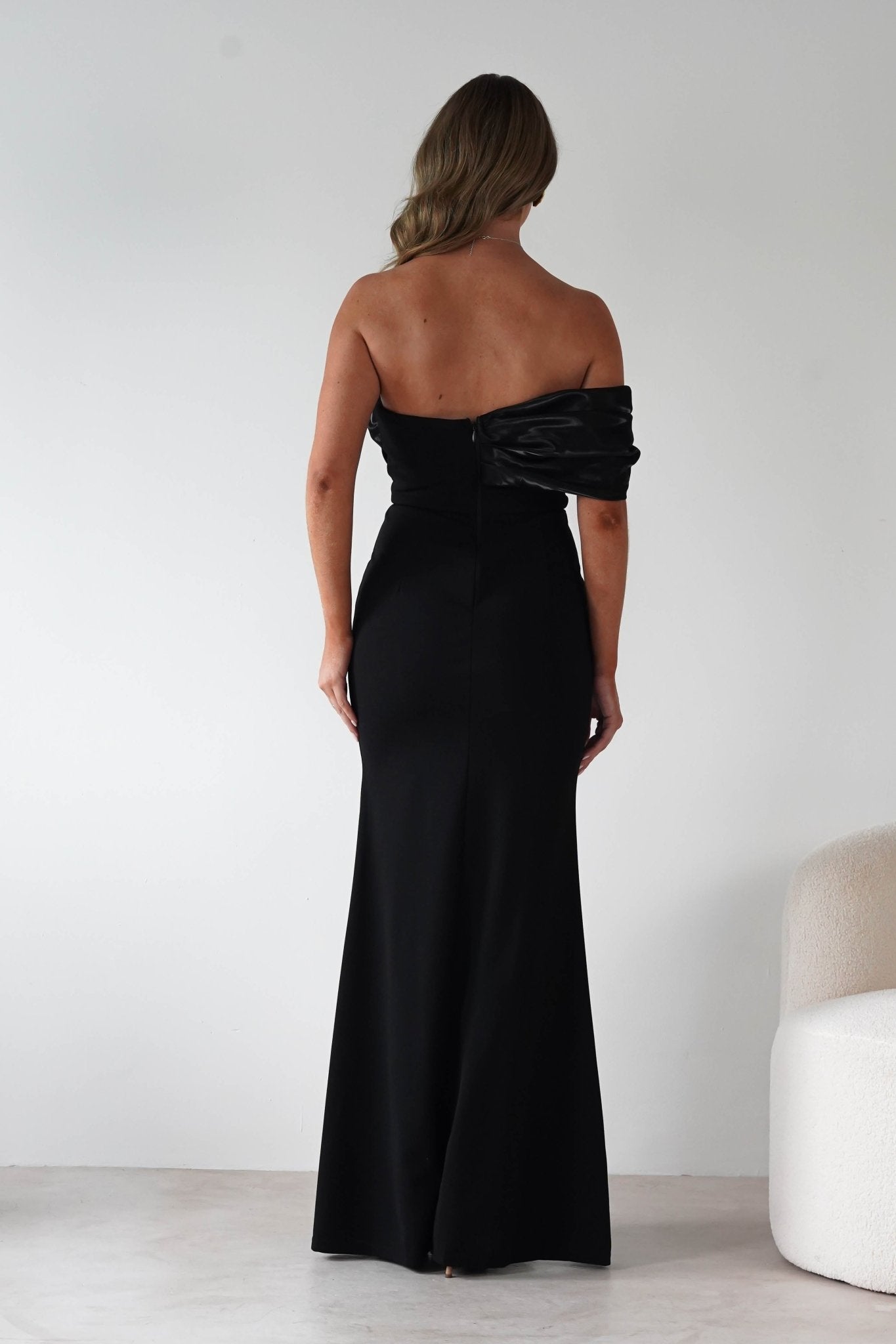 Karlene Off The Shoulder Gown | Black | Debs & Prom | Formal Gown | Oh Hello Clothing