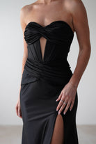 Karra Bodycon Strapless Gown | Black | Debs & Prom | Formal Gown | Oh Hello Clothing
