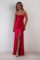 Karra Bodycon Strapless Gown | Red | Debs & Prom | Formal Gown | Oh Hello Clothing