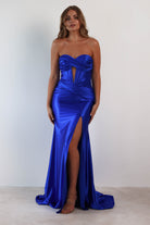 Karra Bodycon Strapless Gown | Royal Blue | Debs & Prom | Formal Gown | Oh Hello Clothing