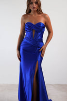 Karra Bodycon Strapless Gown | Royal Blue | Debs & Prom | Formal Gown | Oh Hello Clothing