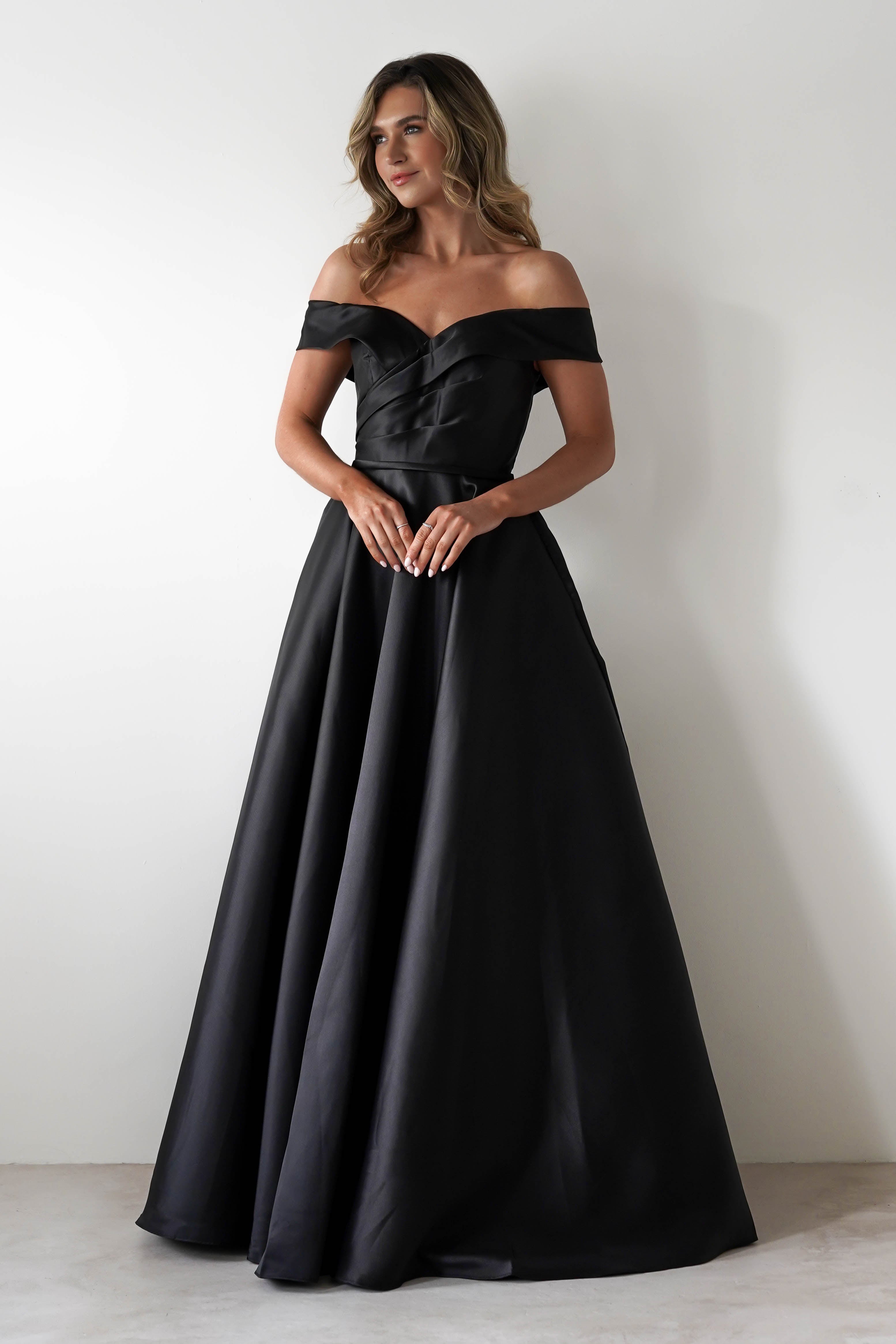 F&P On Sale Katniss Off The Shoulder Gown | Black