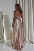 Oh Hello Clothing Dresses 1*DONE SAMPLE CC408 GOLD GOWN