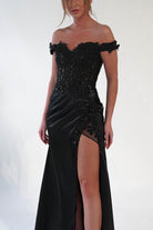 Khacy Embellished Gown | Black | Debs & Prom | Formal Gown | Oh Hello Clothing