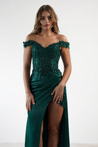 Khacy Embellished Gown | Emerald | Debs & Prom | Formal Gown | Oh Hello Clothing