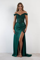 Khacy Embellished Gown | Emerald | Debs & Prom | Formal Gown | Oh Hello Clothing