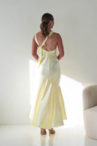 Oh Hello Clothing Women > Clothing > Dresses Klarisse Bias-Cut Satin Maxi Dress | Yellow