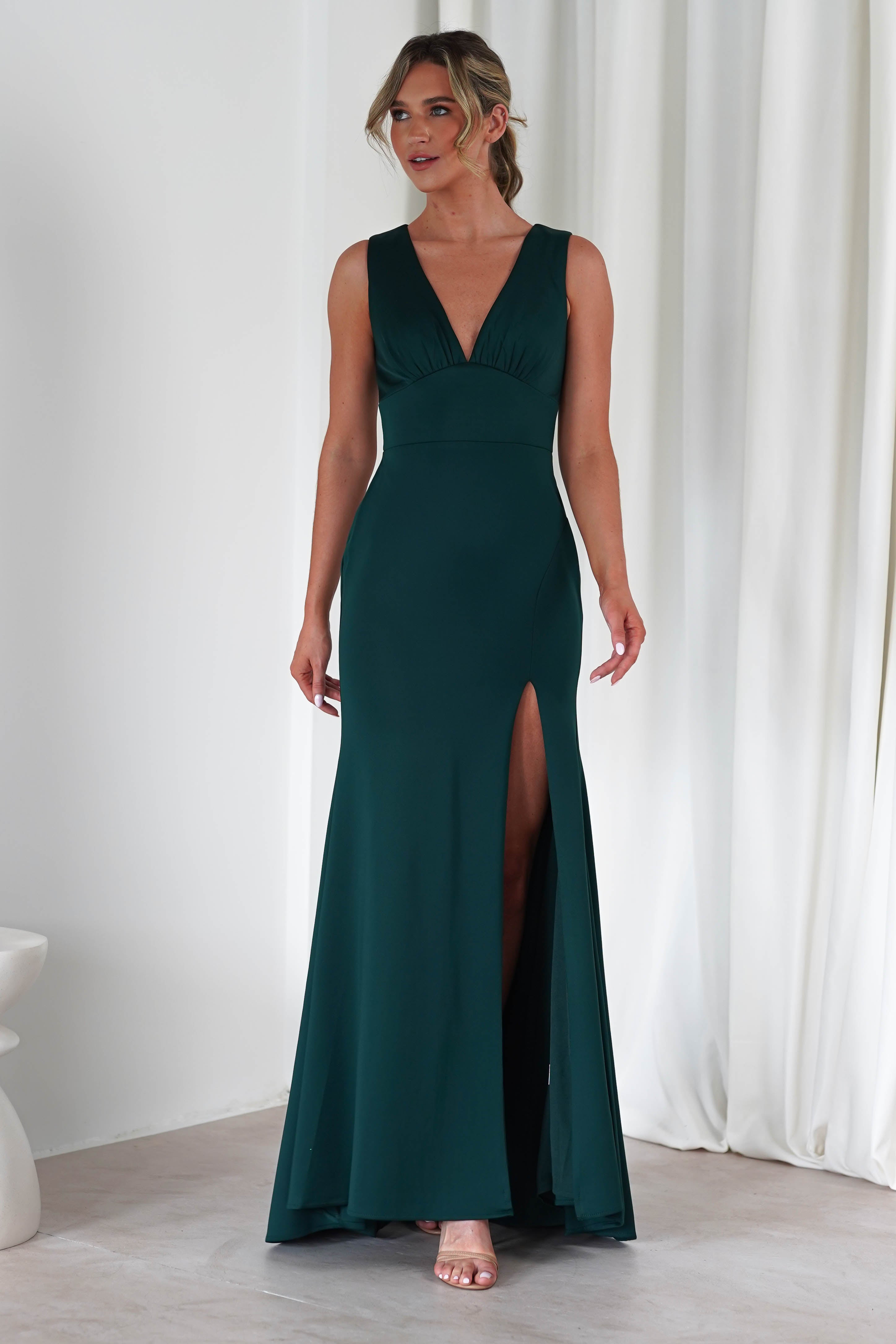 Kleo Bodycon Gown | Dark Green | Debs & Prom | Formal Gown | Oh Hello Clothing
