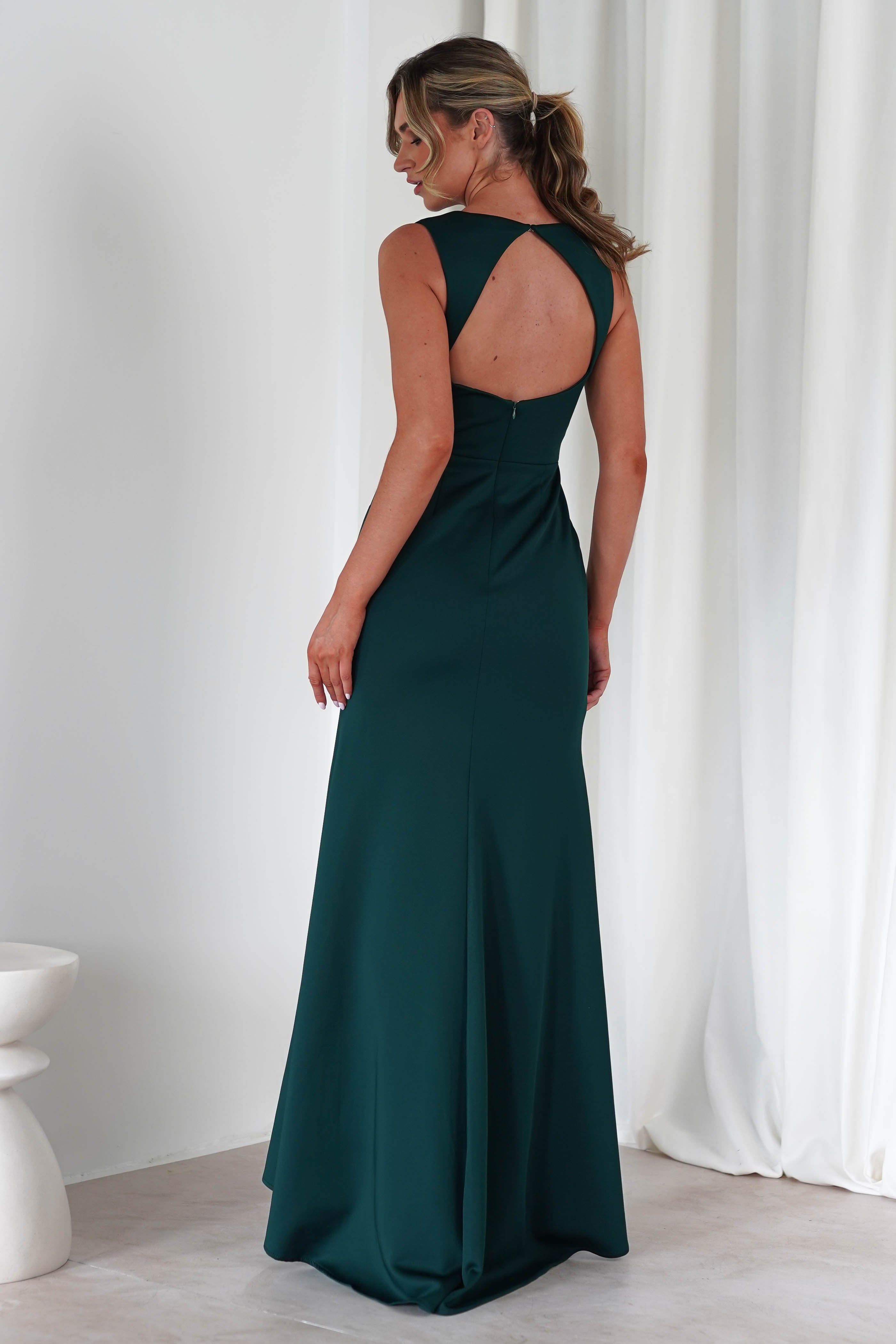 Kleo Bodycon Gown | Dark Green | Debs & Prom | Formal Gown | Oh Hello Clothing