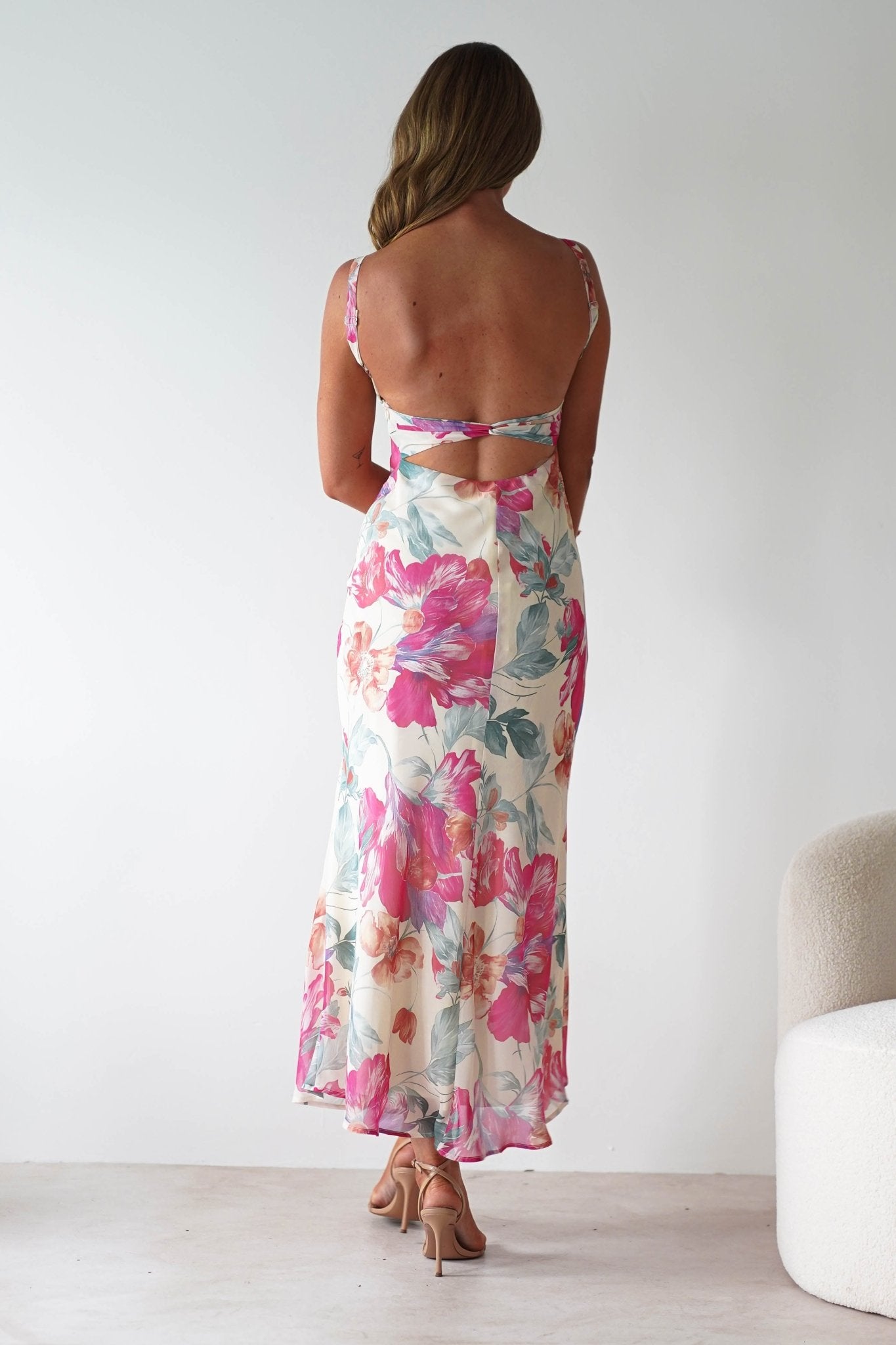 Larah Floral Maxi Dress Yellow/Pink Print | Wedding Guest Dress | Maxi | Oh Hello Clothing