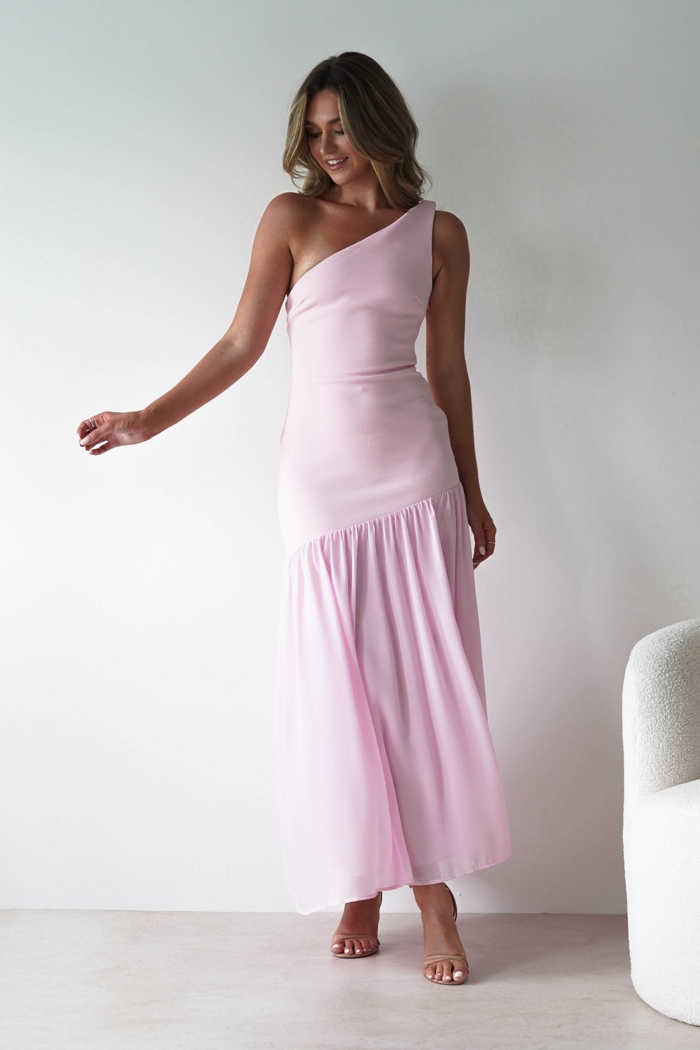 Larson Bodycon Maxi Dress Pink | Wedding Guest Dress | Bodycon | Maxi | Oh Hello Clothing