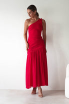 Larson Bodycon Maxi Dress Red | Wedding Guest Dress | Bodycon | Maxi | Oh Hello Clothing