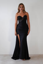 Lavelle Glitter Bodycon Gown | Black | Debs & Prom | Formal Gown | Oh Hello Clothing