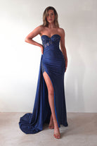 Lavelle Glitter Bodycon Gown | Navy | Debs & Prom | Formal Gown | Oh Hello Clothing