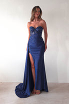 Lavelle Glitter Bodycon Gown | Navy | Debs & Prom | Formal Gown | Oh Hello Clothing