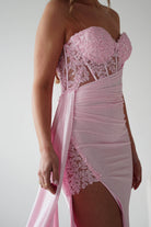 Oh Hello Clothing Dresses > Prom Dresses Lavelle Glitter Bodycon Gown | Pink