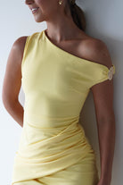 Libra Bodycon Maxi Dress Yellow | Wedding Guest Dress | Bodycon | Maxi | Oh Hello Clothing