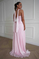 Oh Hello Clothing Dresses > Prom Dresses Longoria Pleated Luminescent Maxi Gown | Pink