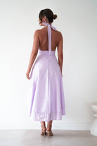 Oh Hello Clothing Women > Clothing > Dresses Makaila Halterneck Chiffon Midaxi Dress | Lilac