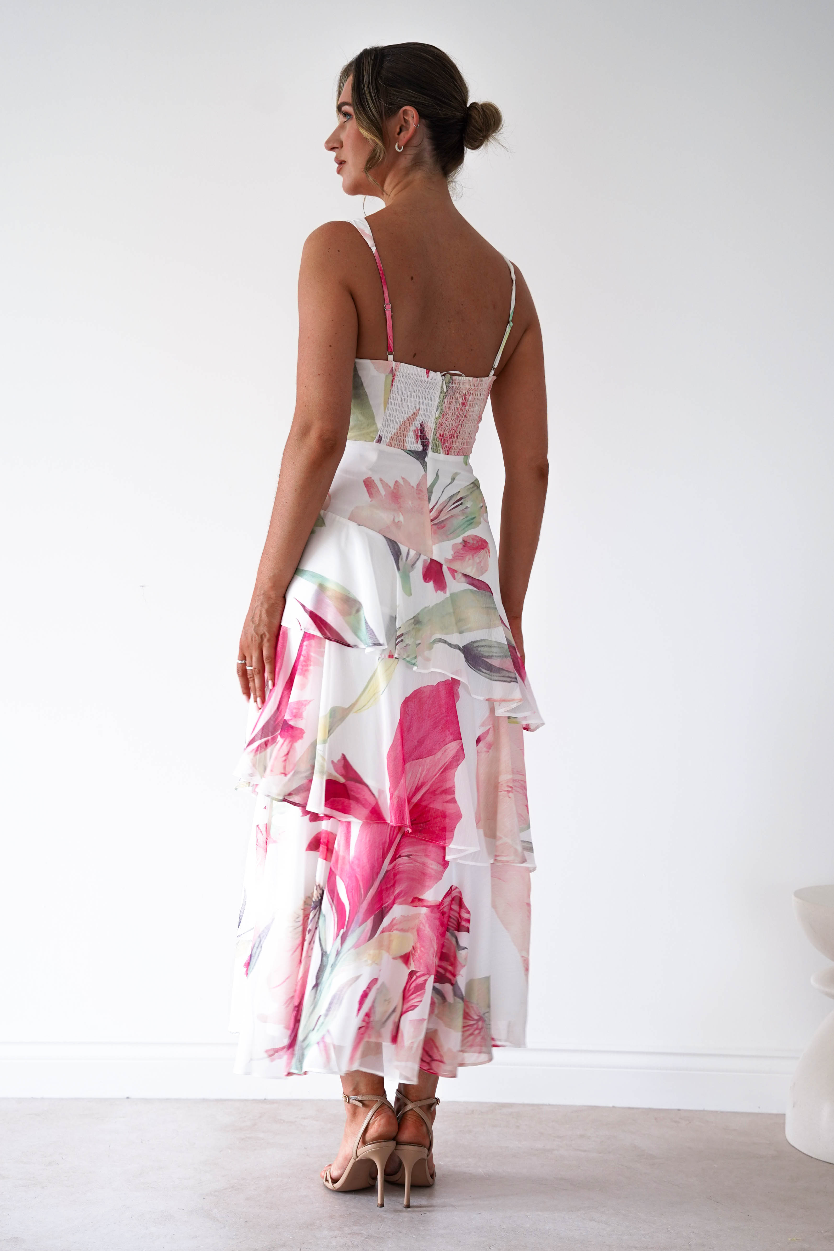 Oh Hello Clothing Women > Clothing > Dresses Marisol Floral Print Tiered Maxi Dress | Mixed Print
