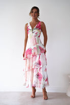 Oh Hello Clothing Women > Clothing > Dresses Marisol Floral Print Tiered Maxi Dress | Mixed Print